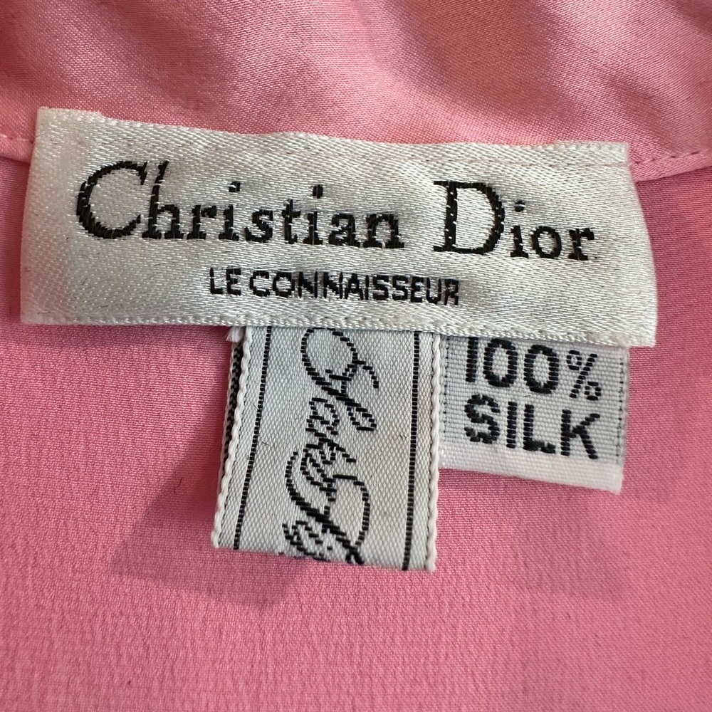 Christian Dior Vintage Dress Nightgown in Pink Monogram Size Size Medium - Picture 4 of 14